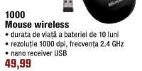 Mouse wireless 1000