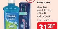 Blend-A-Med clinic Line pasta de dinti + Oral B apa de gura