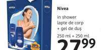 Lapte de corp In Shower+ Gel de dus Nivea