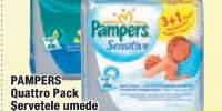 Servetele umede pentru copii Pampers Quattro Pack