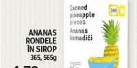 Rondele ananas in sirop, 365