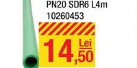 Teava verde PPR diametru 20x3.4 milimetri PN20 SDR6 L4M