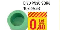 Dop verde PPR diametru 20 PN20 SDR6