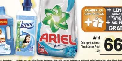 Detergent automat Ariel + Touch Lenor Fresh