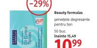 Servetele degresante Beauty formulas