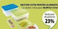 Dexter cutie pentru alimente cu racitor