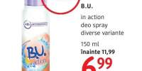B.U. in action deo spray