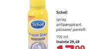 Spray antiperspirant Scholl