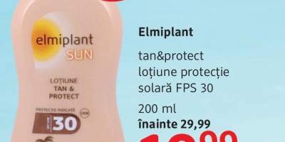 Lotiune protectie solara FPS 30, Elmiplant