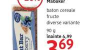 Mabaker baton cereale fructe
