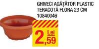 Ghiveci agatator plastic Teracota Flora, 23 centimetri