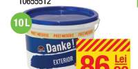 Vopsea lavabila exterior Danke aplicare usoara alb 10 litri