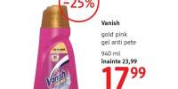 Vanish gold pink gel anti pete