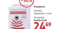 Parapharm lipostop capsaicina + crom