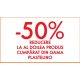 50% reducere la al doilea produse cumparat din gama Plastelino