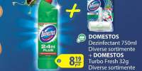 Dezinfectant Domestos + Domestor turbo fresh