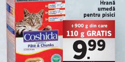 Hrana umeda pentru pisici, Coshida