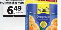 Suc de portocale, 100% continut de fruct Vitafit