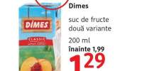 Suc de fructe, Dimes