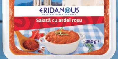 Salata de vinete cu ardei rosu, Eridanous