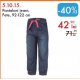 Pantaloni jeans fete, 92-122 centimetri