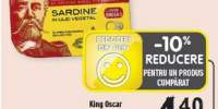 King Oscar sardine in ulei vegetal