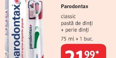 Pasta de dinti + perie dinti Parodontax