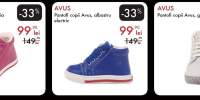 Pantofi copii Avus fucsia/albastru electric/ gri