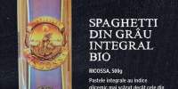 Spaghetti din grau integral bio