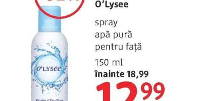 O'Lysee Spray apa pura pentru fata