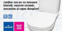 Vas WC compact cu rezervor ceramic si mecanism Facile