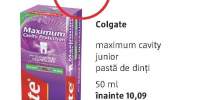 Colgate Maximum Cavity Junior pasta de dinti