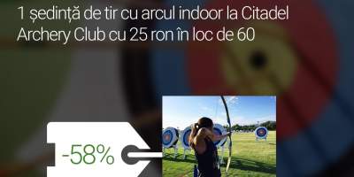 1 sedinte de tir cu arcul indoor la Citadel Archery Club