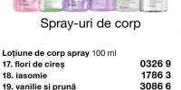 Lotiune de corp spray