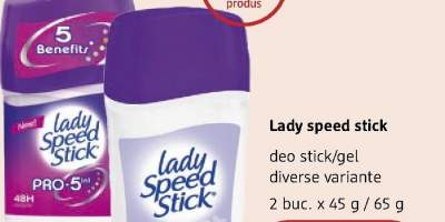 Deo stick/ gel Lady Speed Stick