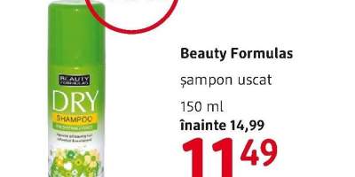 Sampon uscat Beauty Formulas