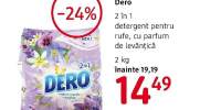 2 in 1 detergent pentru rufe Dero, cu parfum de levantica
