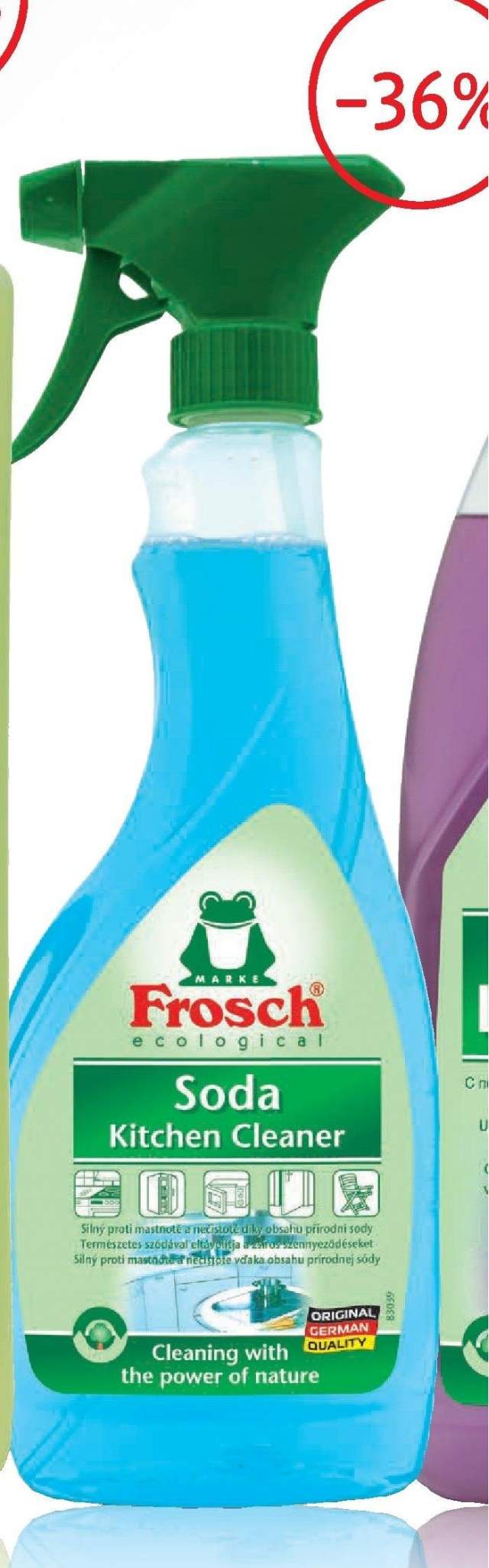 Detergent cu bicarbonat pentru bucatarie Frosch