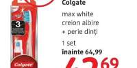 Colgate max white creion albire + perie dinti