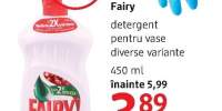 Detergent pentru vase Fairy