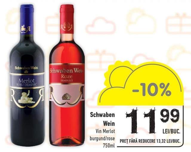 Vin Merlot burgund/rose Schwaben Wein