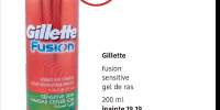 Gillette Fusion sensitive gel de ras