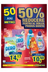 Catalog Metro '50% reducere pentru al doilea produs' 6 - 19 martie 2014