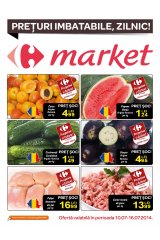Pliant Carrefour Market Clasic oferte alimentare 10-16 iulie 2014