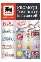 Revista Mega Image Supermarket 31 iulie-12 august 2014 'Promotii inspirate in fiecare zi'