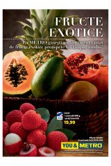 Catalog Metro Cash & Carry 11 - 31 decembrie 'Fructe exotice'
