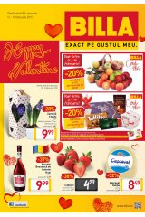 Catalog Billa supermarket 12-18 februarie 2015 'Happy Valentine'