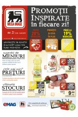 Revista Mega Image Supermarket 12- 24 februarie 2015 'Promotii inspirate in fiecare zi'