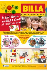 Catalog Billa supermarket 26 februarie - 4 martie 2015 'In luna femeii cu Billa card plus, ai rasfaturi pe alese'