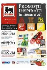 Revista Mega Image Supermarket 12 - 24 martie 2015 'Promotii inspirate in fiecare zi!'